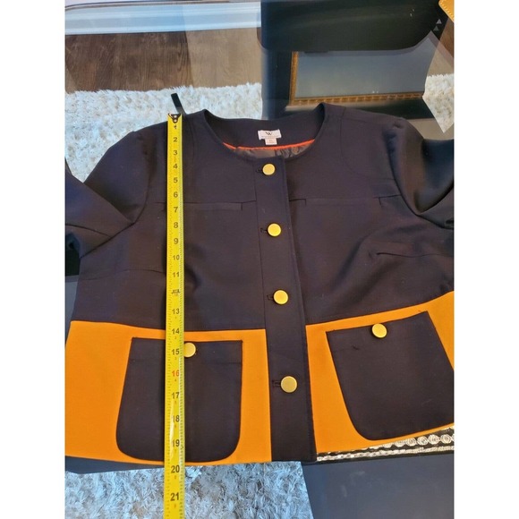Worthington Women's Black Cotton Long Sleeve Buttons Front Casual Jacket Size XL - Picture 12 of 12